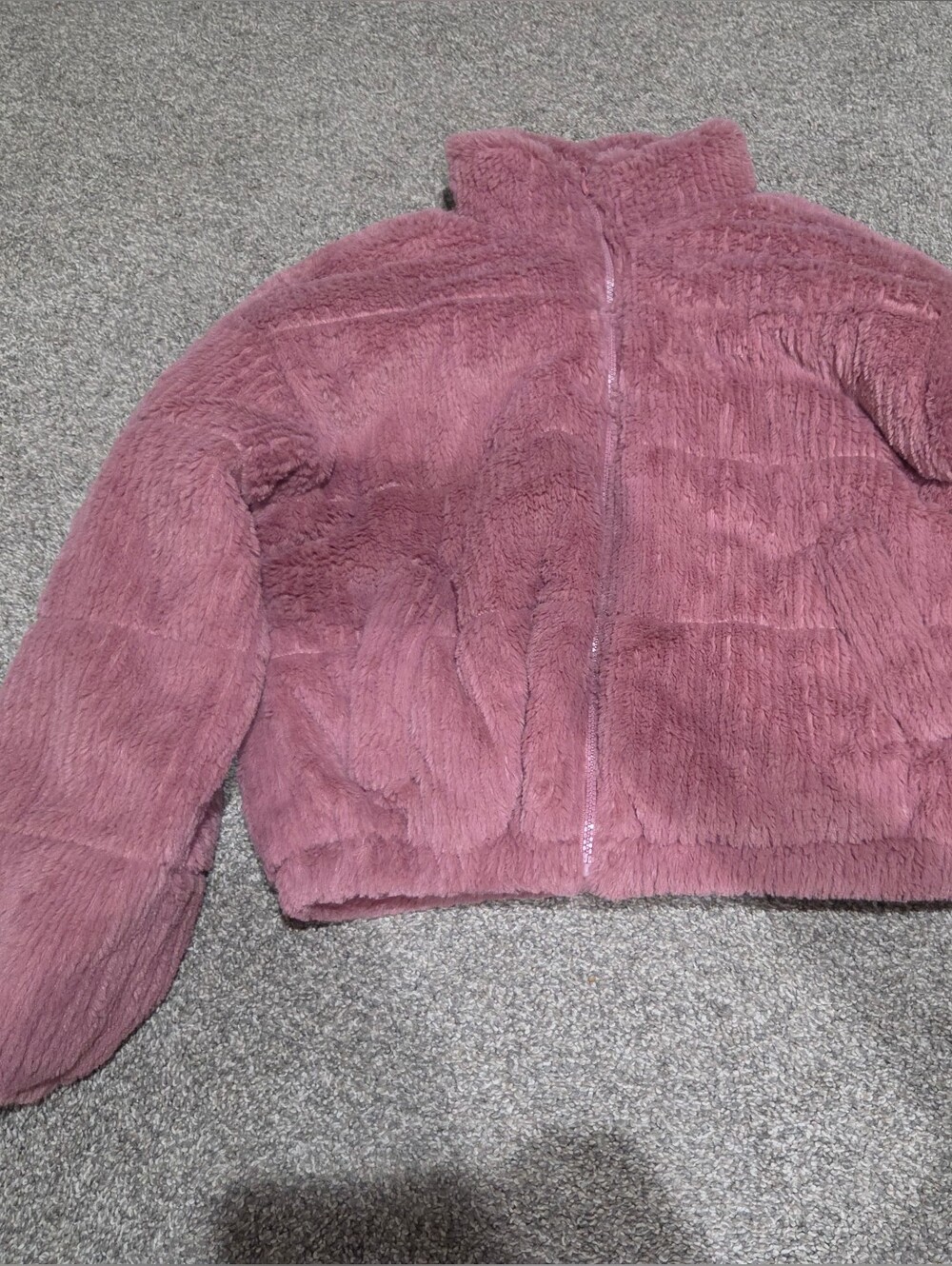 wild fable Plush Teddy Jacket in Mauve Pink Size Small